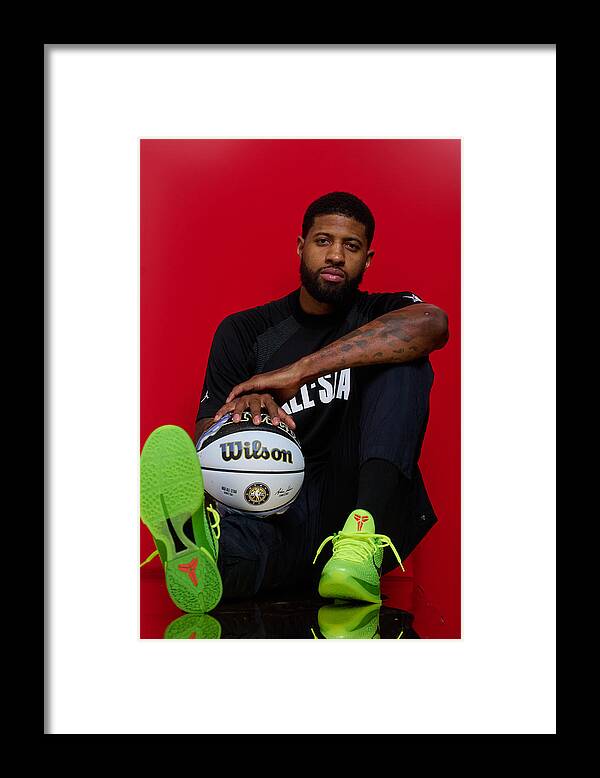 Paul George Framed Print featuring the photograph Paul George by Jennifer Pottheiser