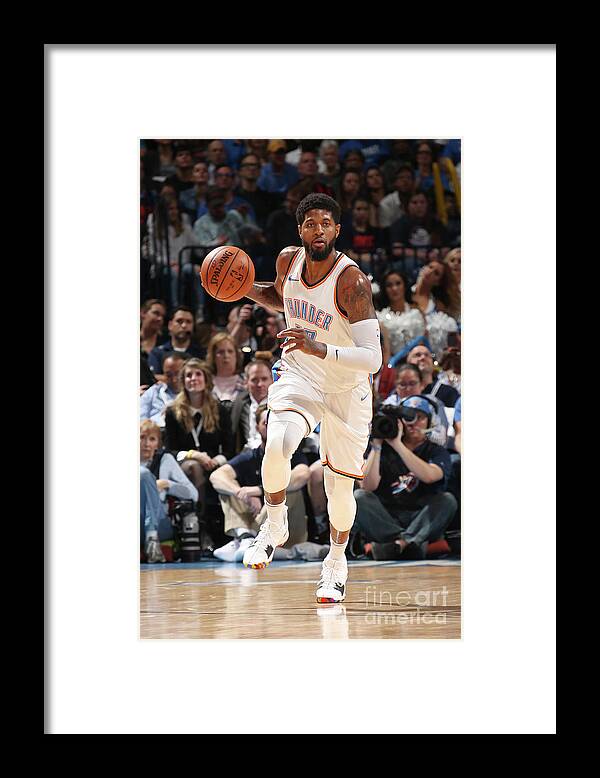 Sports Ball Framed Print featuring the photograph Paul George by Layne Murdoch