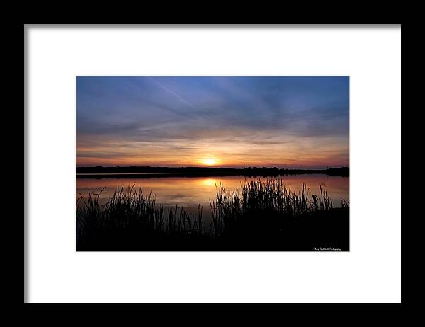 Lake Framed Print featuring the photograph Peaceful Sunset #1 by Mary Walchuck