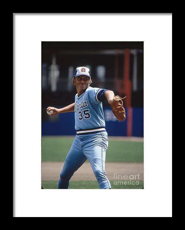 1980-1989 Framed Print featuring the photograph Phil Niekro by Rich Pilling