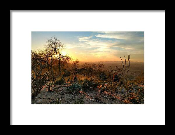  Framed Print featuring the photograph Phoenix Sunset by Brad Nellis