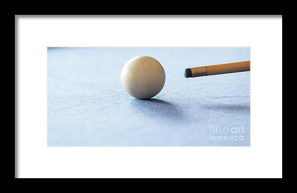 Pool Framed Print featuring the photograph Pool Table #1 by THP Creative
