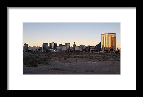 American Football Framed Print featuring the photograph Raiders Buy Stadium Site In Las Vegas #1 by Ethan Miller