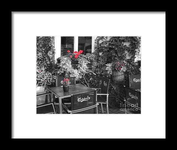 Restaurant Framed Print featuring the photograph RED by Thomas Schroeder