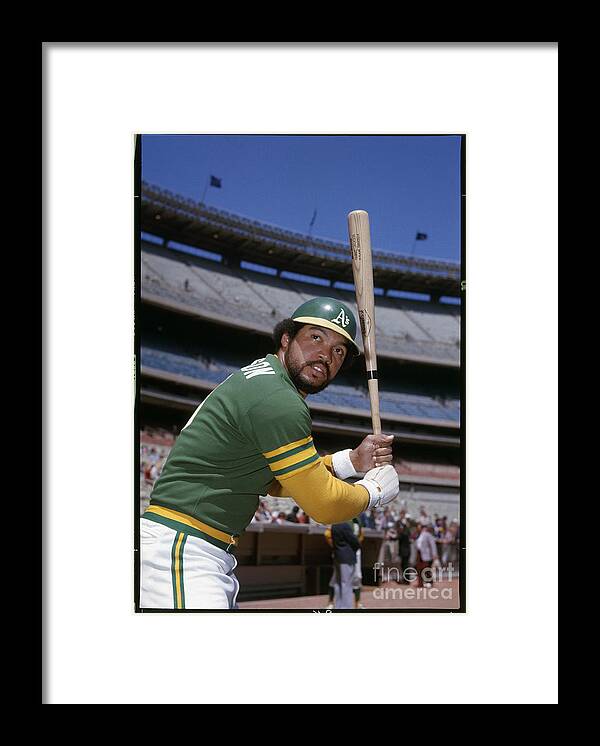 American League Baseball Framed Print featuring the photograph Reggie Jackson by Louis Requena