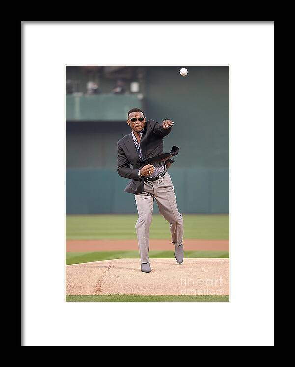 People Framed Print featuring the photograph Rickey Henderson by Thearon W. Henderson