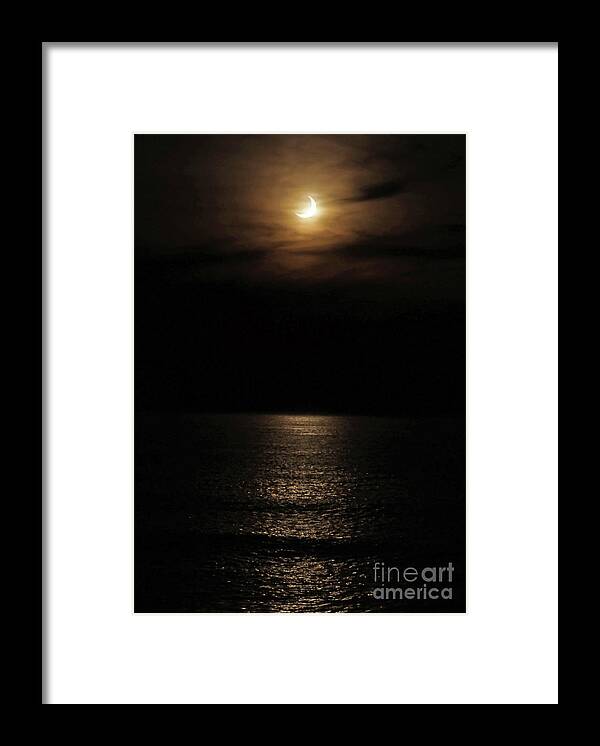 Ring Of Fire Framed Print featuring the photograph Ring of Fire Partial Solar Eclipse #1 by Paula Guttilla