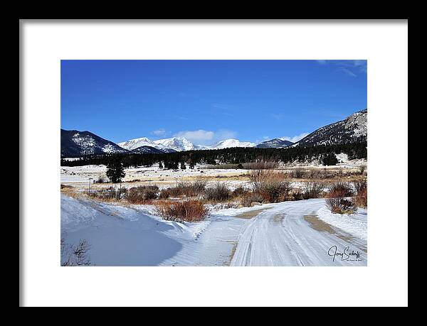 Scenic Framed Print featuring the photograph Road To Moraine Flats DS #1 by Jerry Sodorff