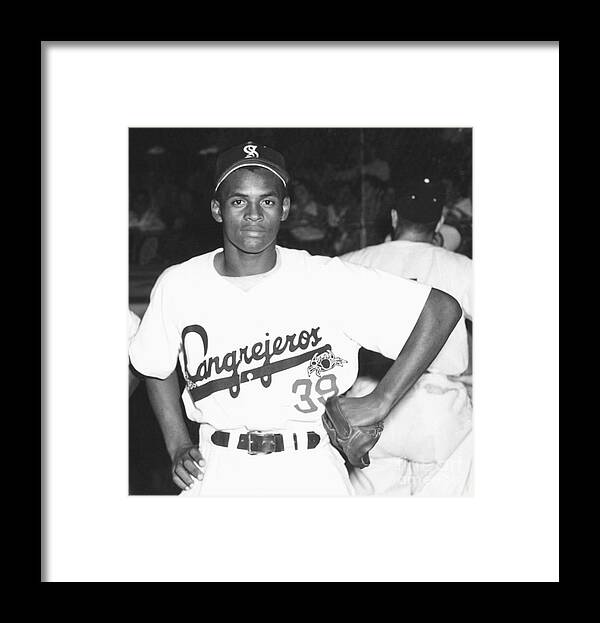 1950-1959 Framed Print featuring the photograph Roberto Clemente by National Baseball Hall Of Fame Library