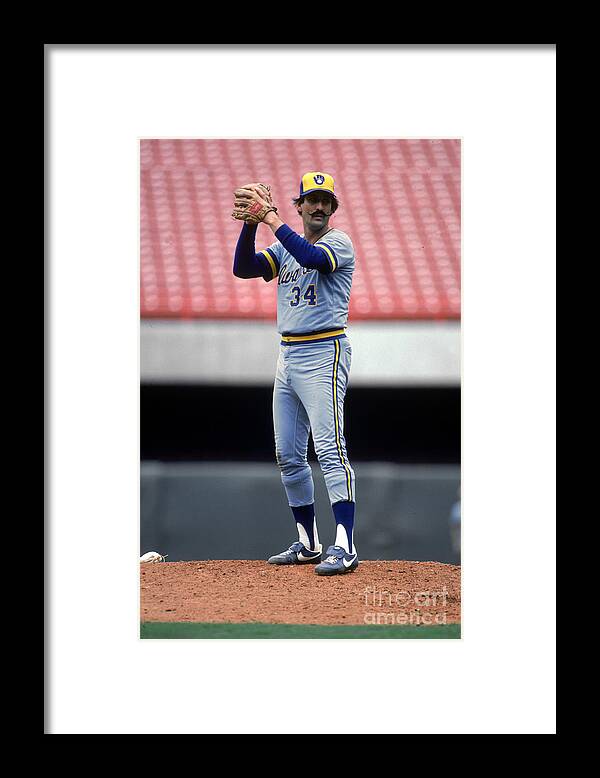 1980-1989 Framed Print featuring the photograph Rollie Fingers by Rich Pilling