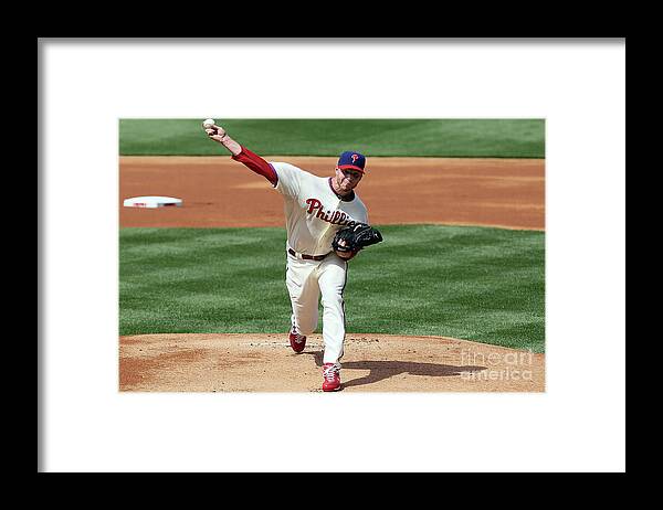 People Framed Print featuring the photograph Roy Halladay by Jim Mcisaac