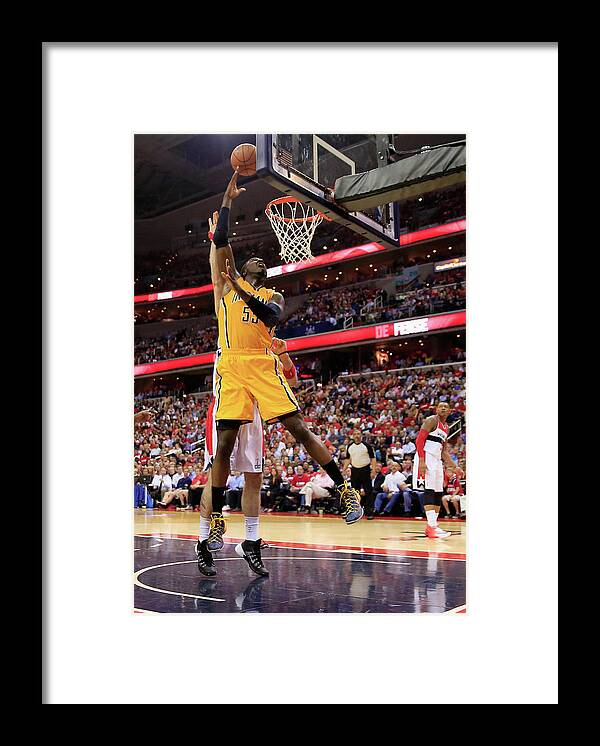 Playoffs Framed Print featuring the photograph Roy Hibbert by Rob Carr