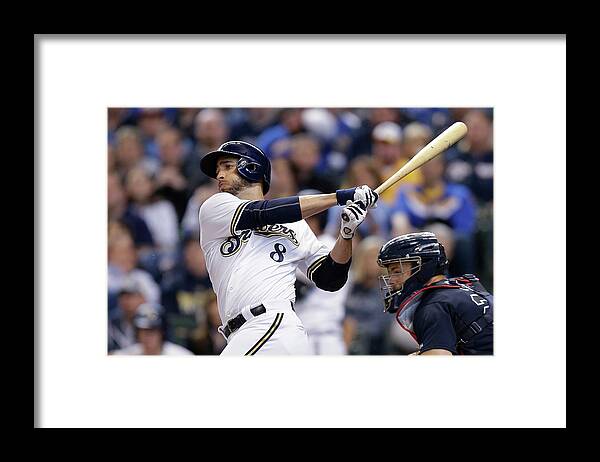 Wisconsin Framed Print featuring the photograph Ryan Braun #1 by Mike Mcginnis