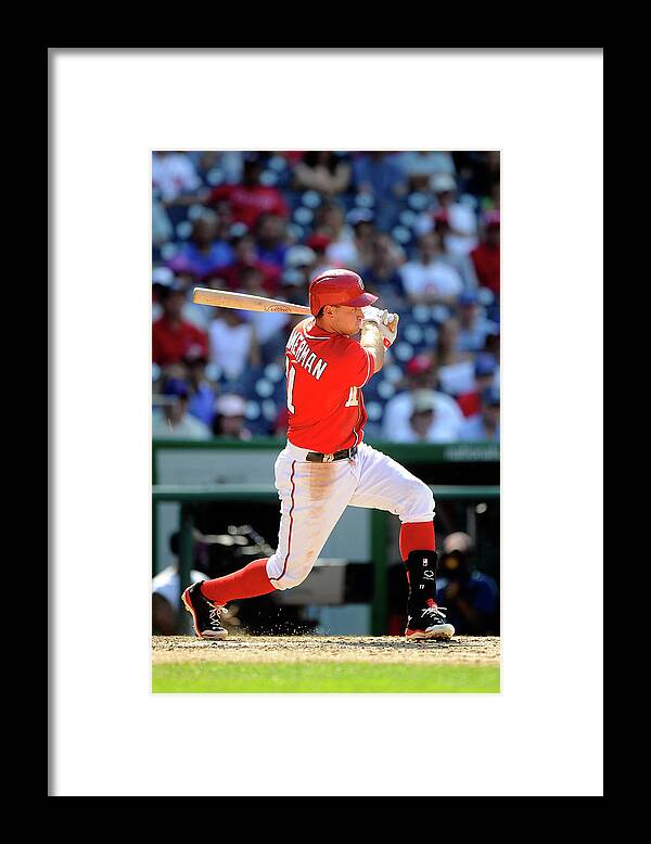 American League Baseball Framed Print featuring the photograph Ryan Zimmerman by Greg Fiume