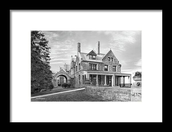 Salve Regina Framed Print featuring the photograph Salve Regina University McAuley Hall by University Icons