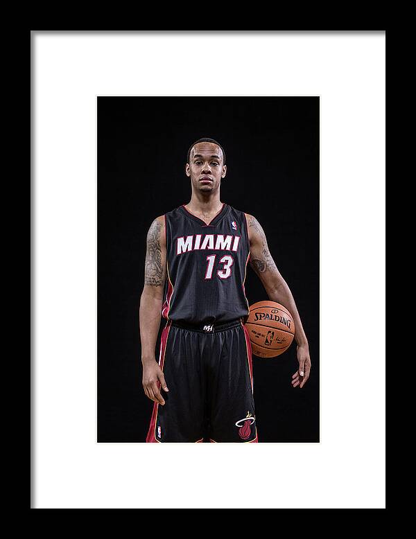 Nba Pro Basketball Framed Print featuring the photograph Shabazz Napier by Nick Laham