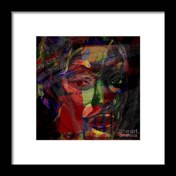 Woman Framed Print featuring the digital art Shadows #1 by Joe Roache