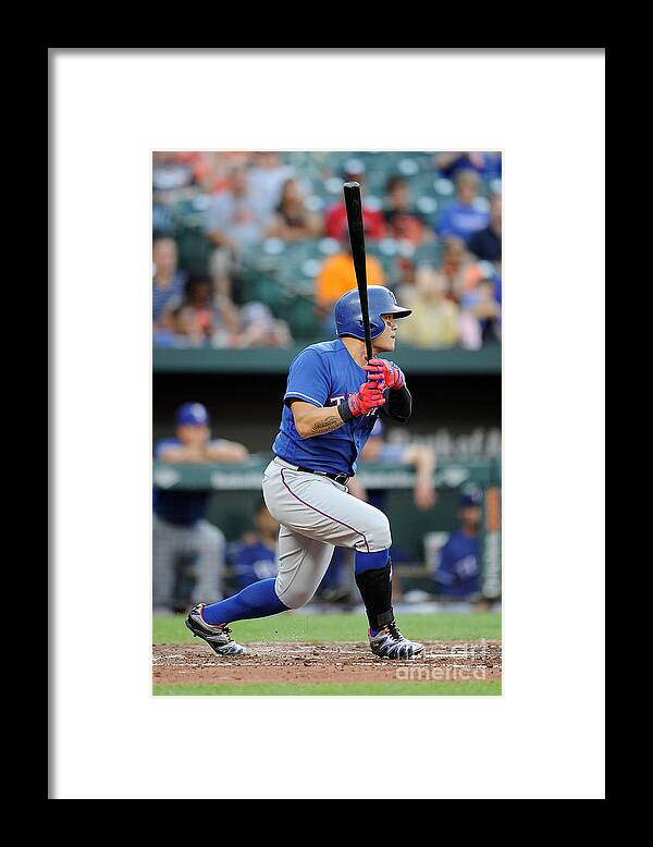 People Framed Print featuring the photograph Shin-soo Choo by Greg Fiume