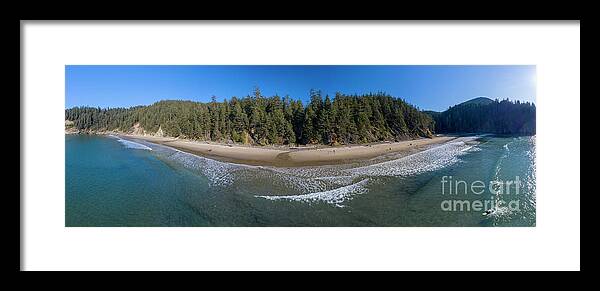 Short Sands Beach Oswald West State Park Oregon Coast Framed Print featuring the photograph Short Sands Beach Oswald West State Park Oregon Coast #1 by Dustin K Ryan