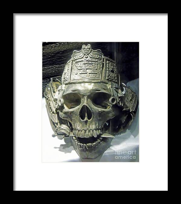 Silver Framed Print featuring the photograph Silver Skull by D Hackett