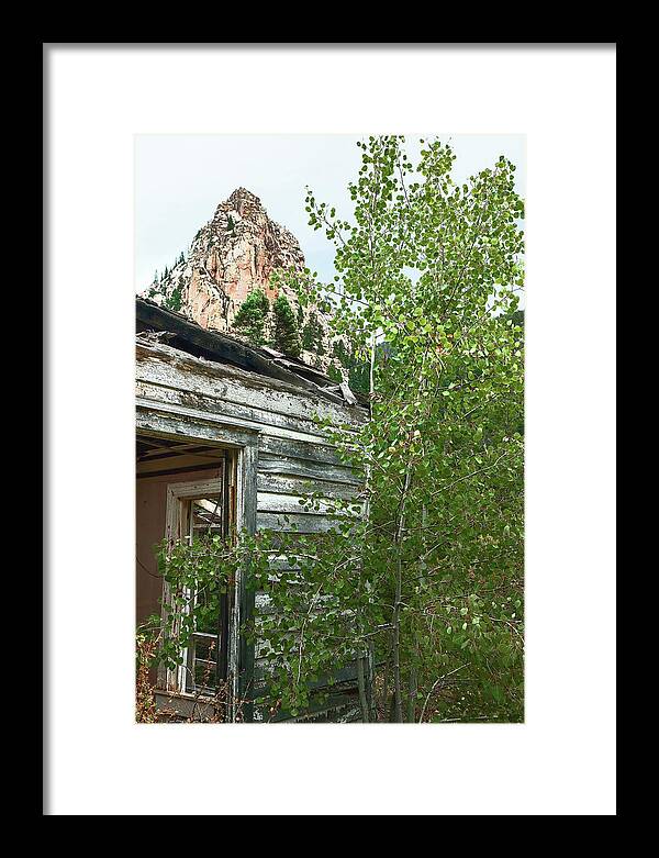 Abandoned Framed Print featuring the photograph Skagway 9864 by Rick Perkins