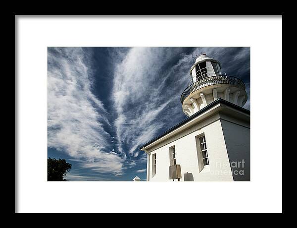 Smoky Cape Lighthouse Framed Print featuring the photograph Smoky Cape lighthouse #1 by Sheila Smart Fine Art Photography
