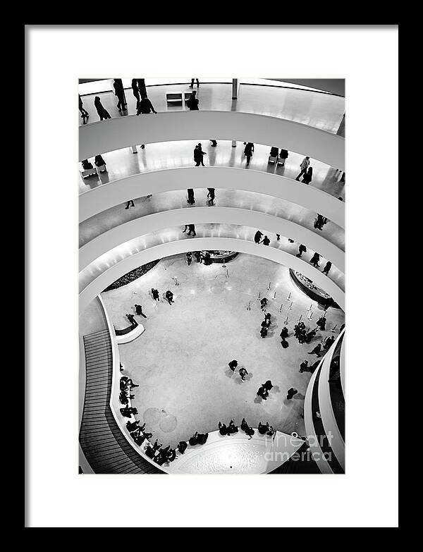 Solomon R. Guggenheim Museum Framed Print featuring the photograph Solomon R. Guggenheim Museum #1 by David Oppenheimer