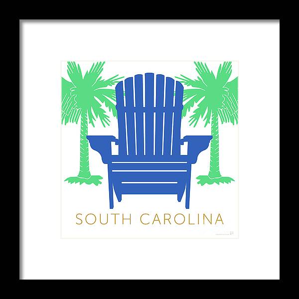 South Carolina Framed Print featuring the digital art South Carolina #1 by Sam Brennan