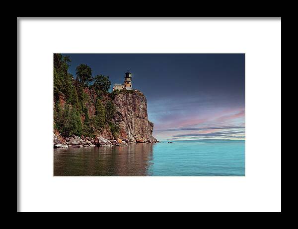 Minnesota Framed Print featuring the photograph Split Rock #2 by Pablo Saccinto