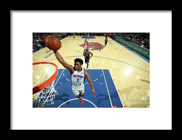 Nba Pro Basketball Framed Print featuring the photograph Stanley Johnson by Nathaniel S. Butler