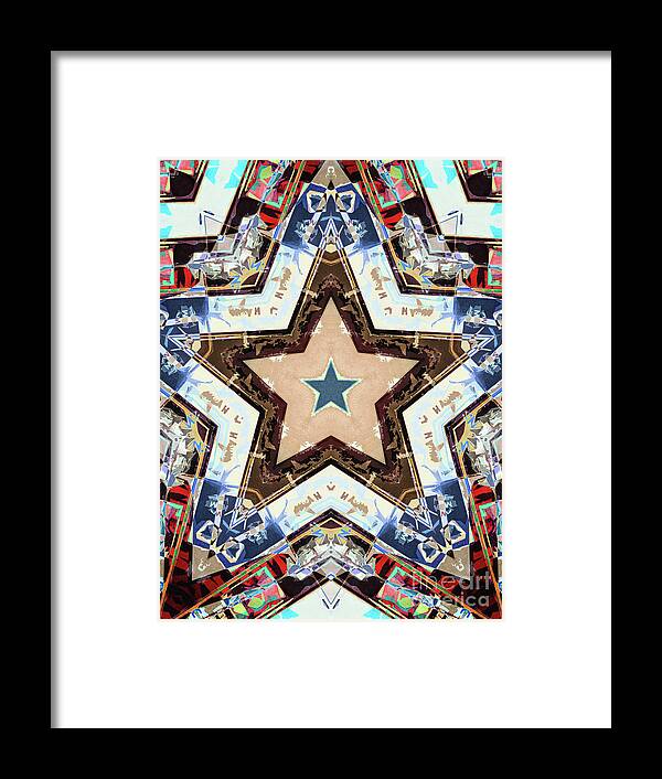 Stars Framed Print featuring the digital art Stars by Phil Perkins