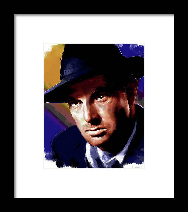 Bio Framed Print featuring the painting Sterling Hayden -bio by Movie World Posters