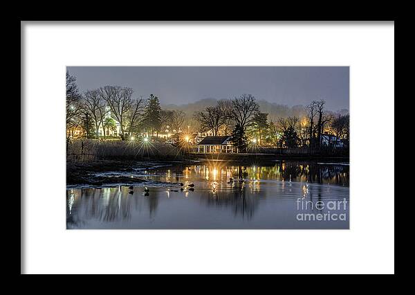 Harbor Framed Print featuring the photograph Stony Brook Harbor at Dawn #1 by Sean Mills