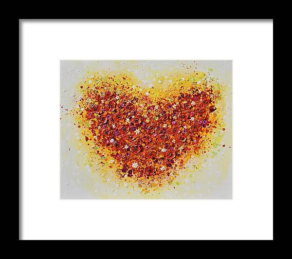 Heart Framed Print featuring the painting Summer Love by Amanda Dagg