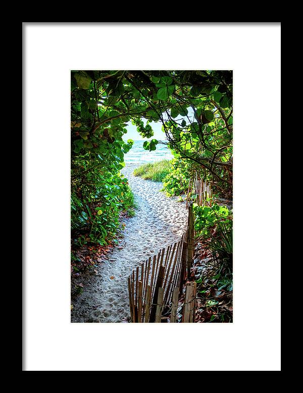 Clouds Framed Print featuring the photograph Summer Sand Dunes #1 by Debra and Dave Vanderlaan