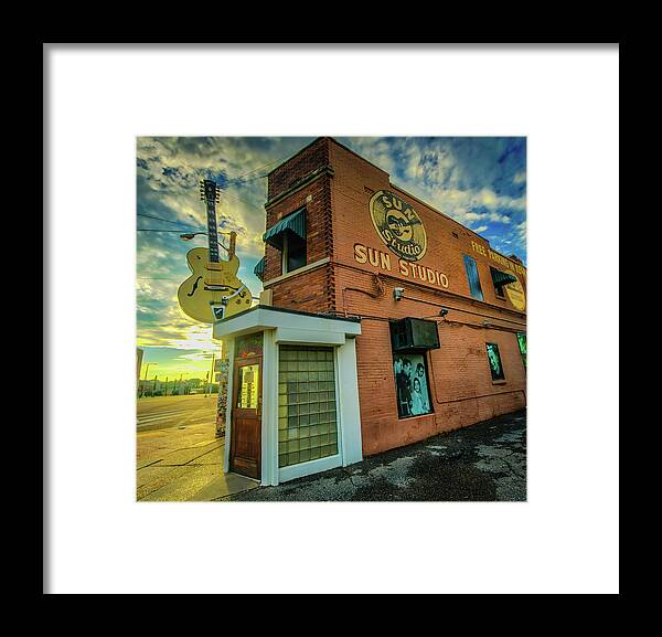 Birth Place Of Rock & Roll Framed Print featuring the photograph Sun Studios #1 by Darrell DeRosia