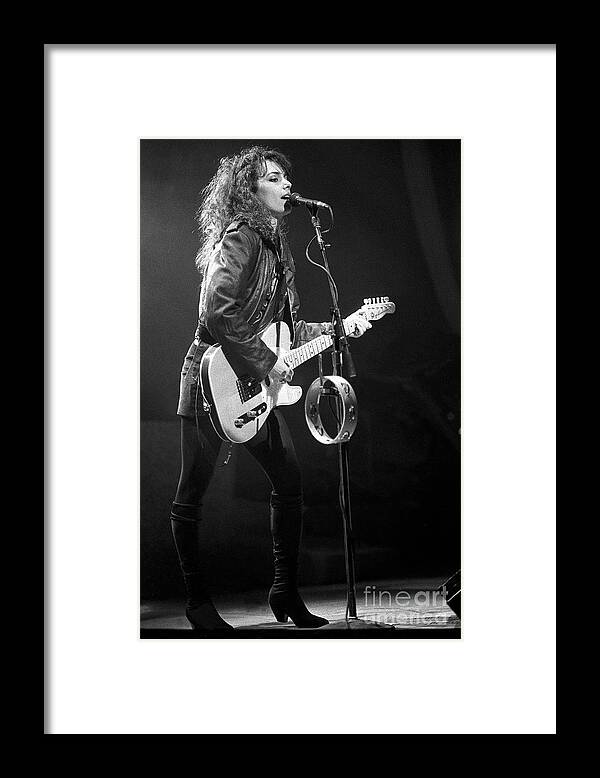 Singer Framed Print featuring the photograph Susanna Hoffs - The Bangles #1 by Concert Photos
