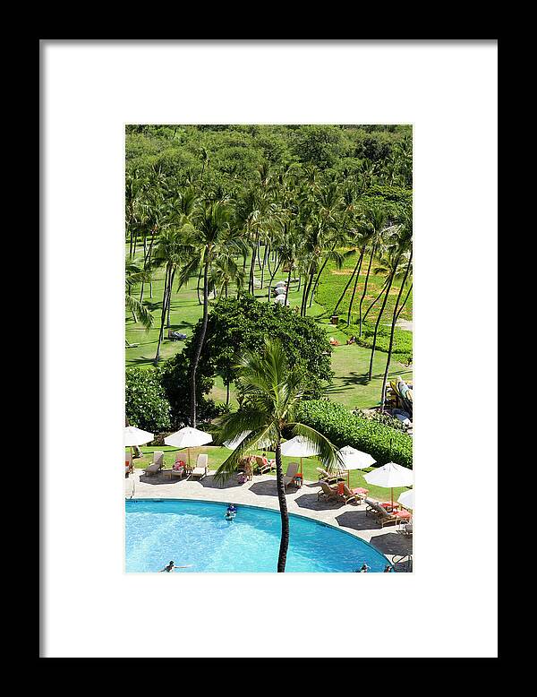 Saltwater Framed Print featuring the photograph swimming pool at the Mauna Kea Beach Hotel #1 by David L Moore