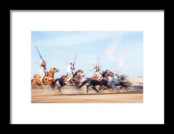Festival Framed Print featuring the photograph Tbourida Festival by Arj Munoz