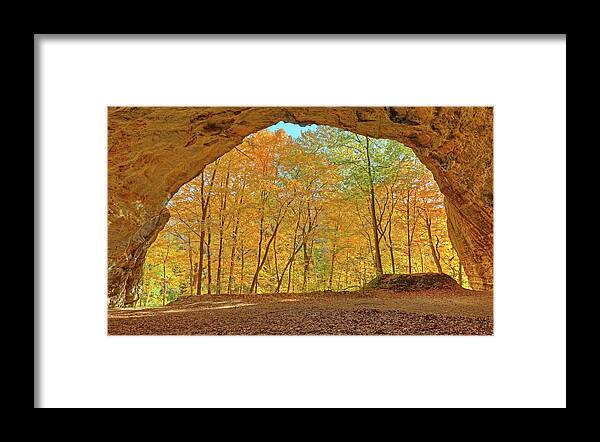 Park Framed Print featuring the photograph The Council Overhang #1 by Jim Vallee