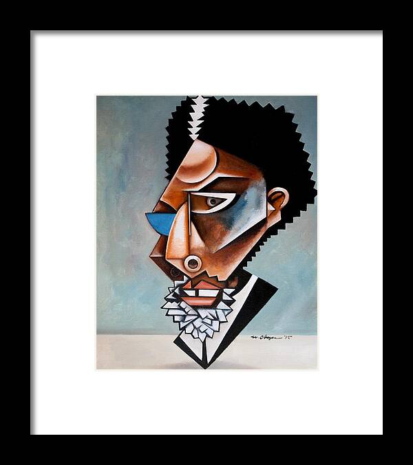 Cornel West Framed Print featuring the painting The Recondite / Cornel West by Martel Chapman