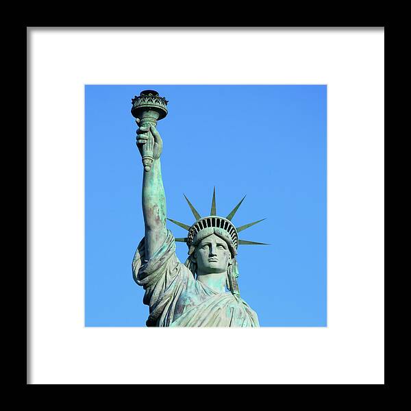 Bronze Replica Framed Print featuring the photograph The Statue of Liberty in New York #1 by Carol Highsmith