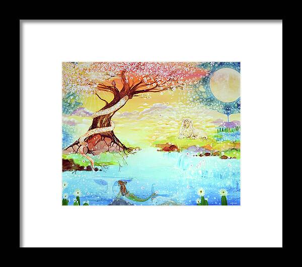 Tree Of Life Framed Print featuring the painting This Is A Story For You To Tell by Ashleigh Dyan Bayer