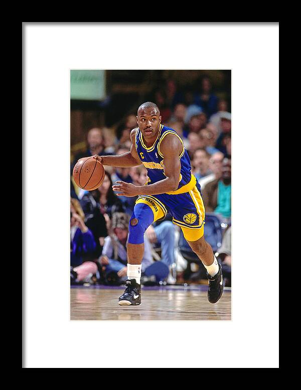Nba Pro Basketball Framed Print featuring the photograph Tim Hardaway #1 by Andrew D. Bernstein