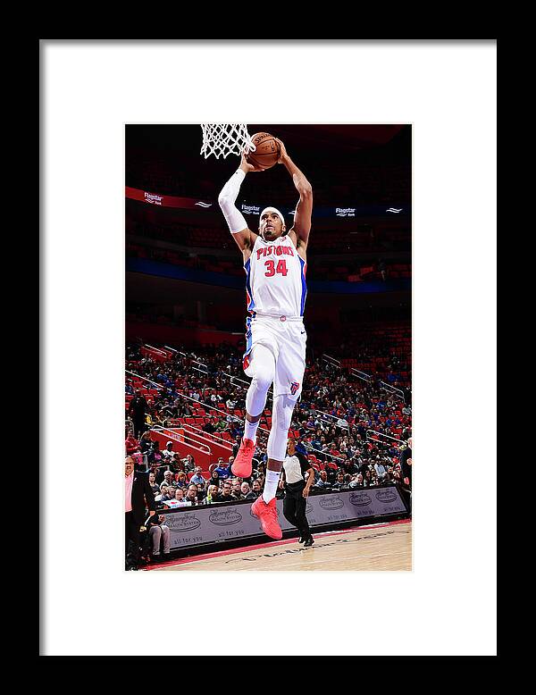 Nba Pro Basketball Framed Print featuring the photograph Tobias Harris by Chris Schwegler