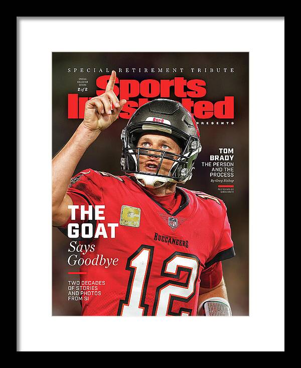Sport Framed Print featuring the photograph Tom Brady, Retirement Tribute Special Issue Cover by Sports Illustrated