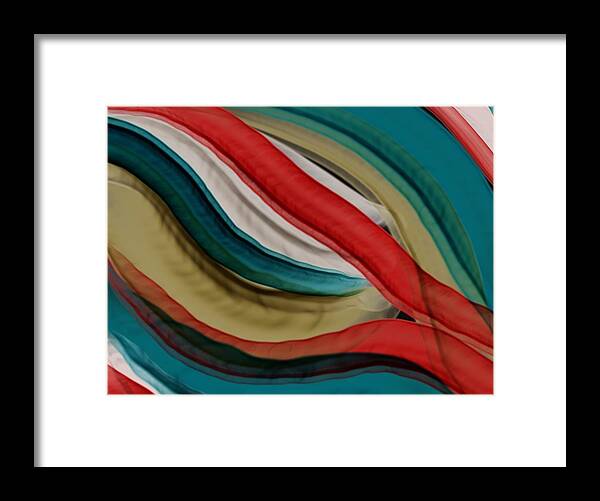 Fractal Framed Print featuring the digital art Tributaries #2 by Bonnie Bruno