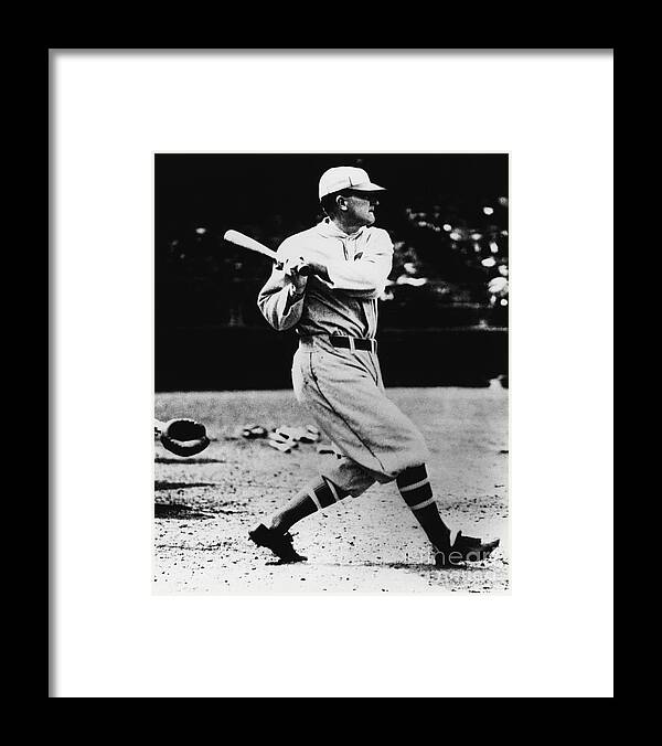 American League Baseball Framed Print featuring the photograph Ty Cobb by National Baseball Hall Of Fame Library