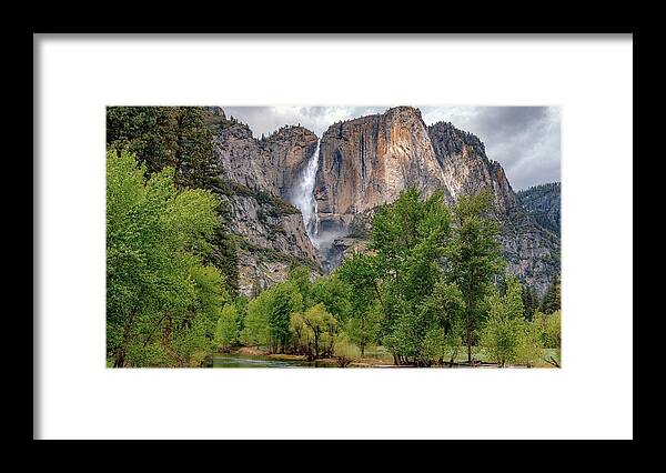 Sunset Framed Print featuring the photograph Upper Falls Yosemite #1 by G Lamar Yancy