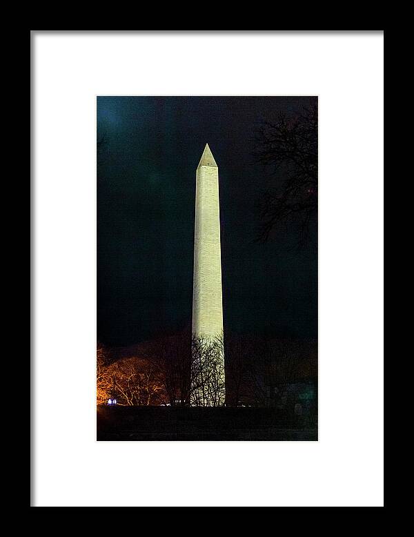 Washington Monument Framed Print featuring the digital art Washington Monument by SnapHappy Photos